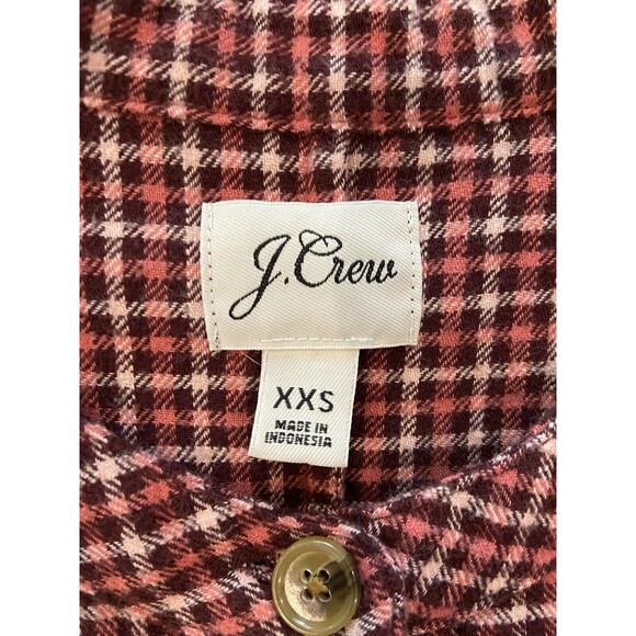 J CREW Gingham Shirt Dress W/ Pockets. Size XXS - Picture 6 of 6